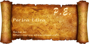 Perina Edina névjegykártya